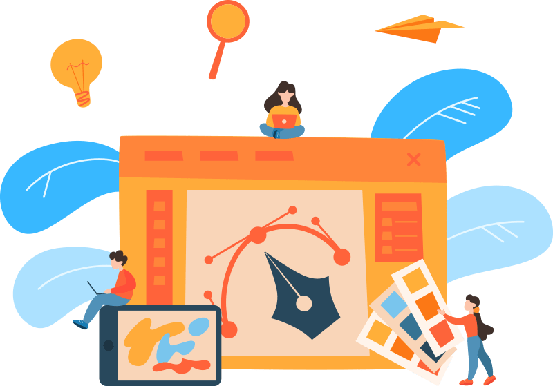 Ilustrasi pengembangan software untuk bisnis